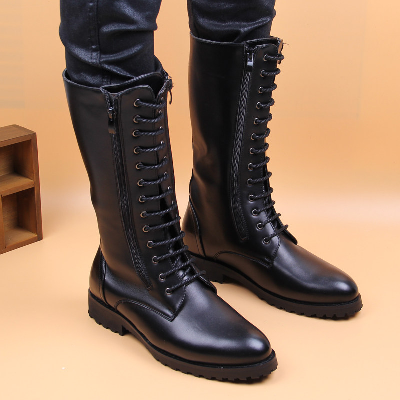 Street Fashion Luxury - men's luxury fashion high boots stage