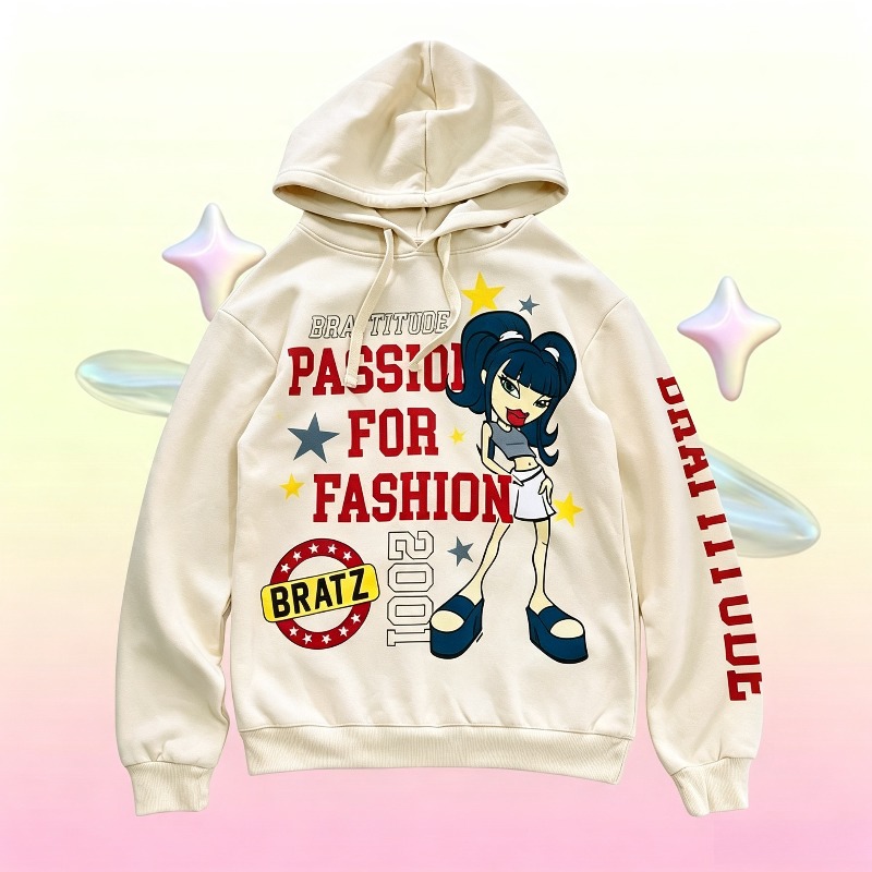 Graphic Hoodie Streetwear - Y2K Cartoon Girl 3D Print Hoodie