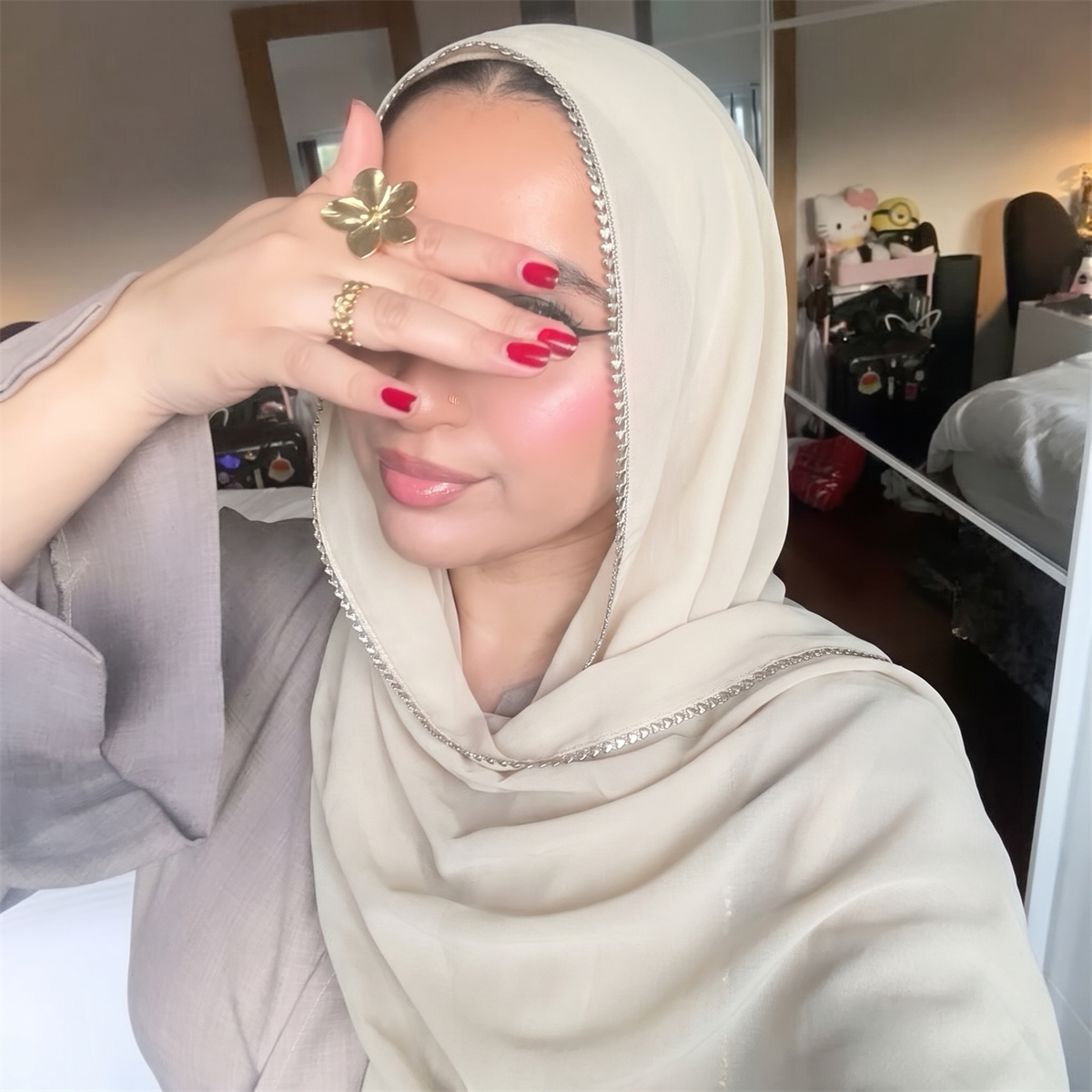 Luxury Chiffon Hijab Scarf for - Street Fashion Hijab 评论和价格