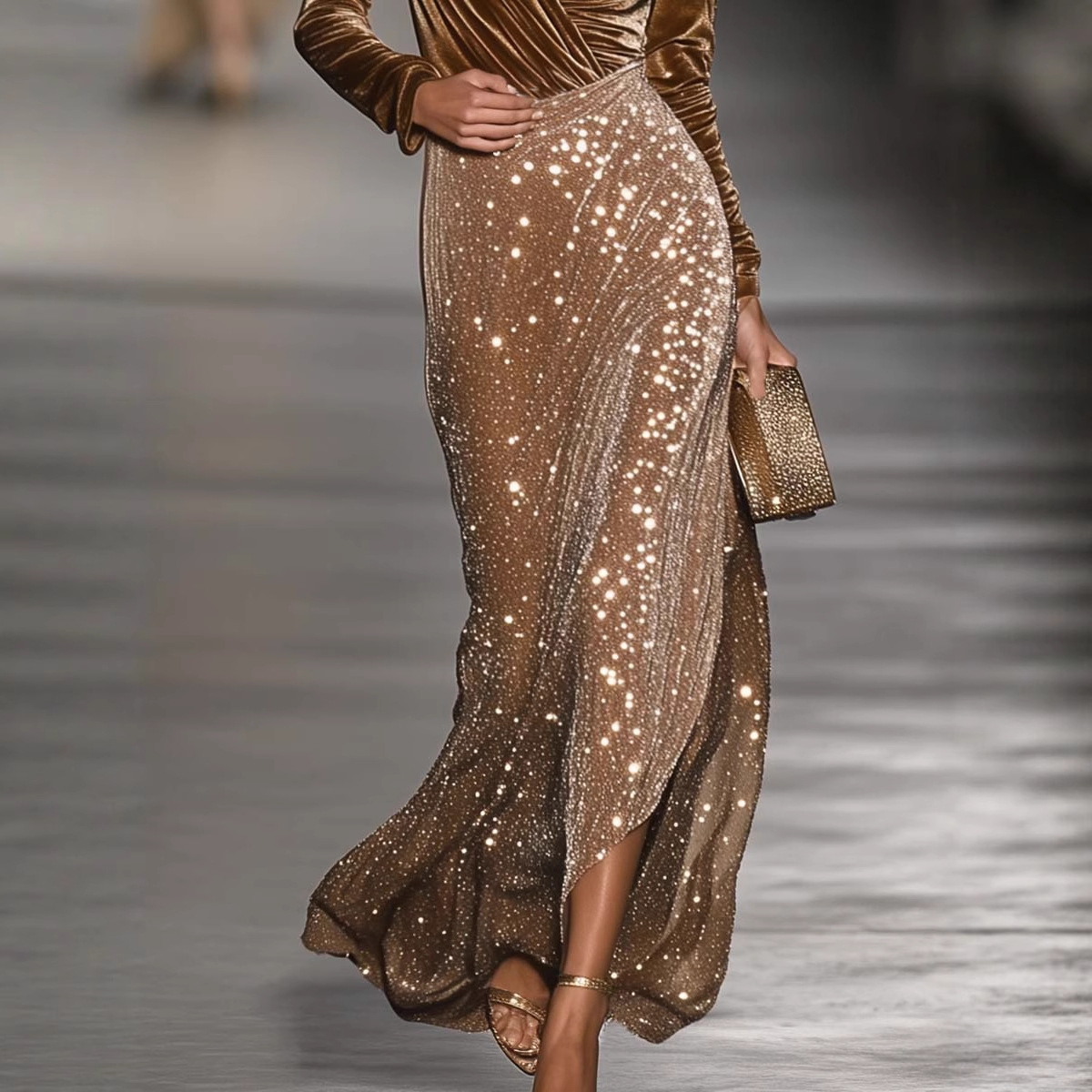 Shiny Long Evening Gown Women' - Street Fashion Trends 2025 评论和价格