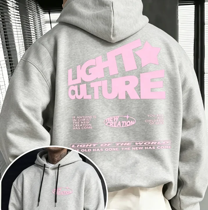 2026 Light Culture Star Graphi - Graphic Hoodie Streetwear 评论和价格