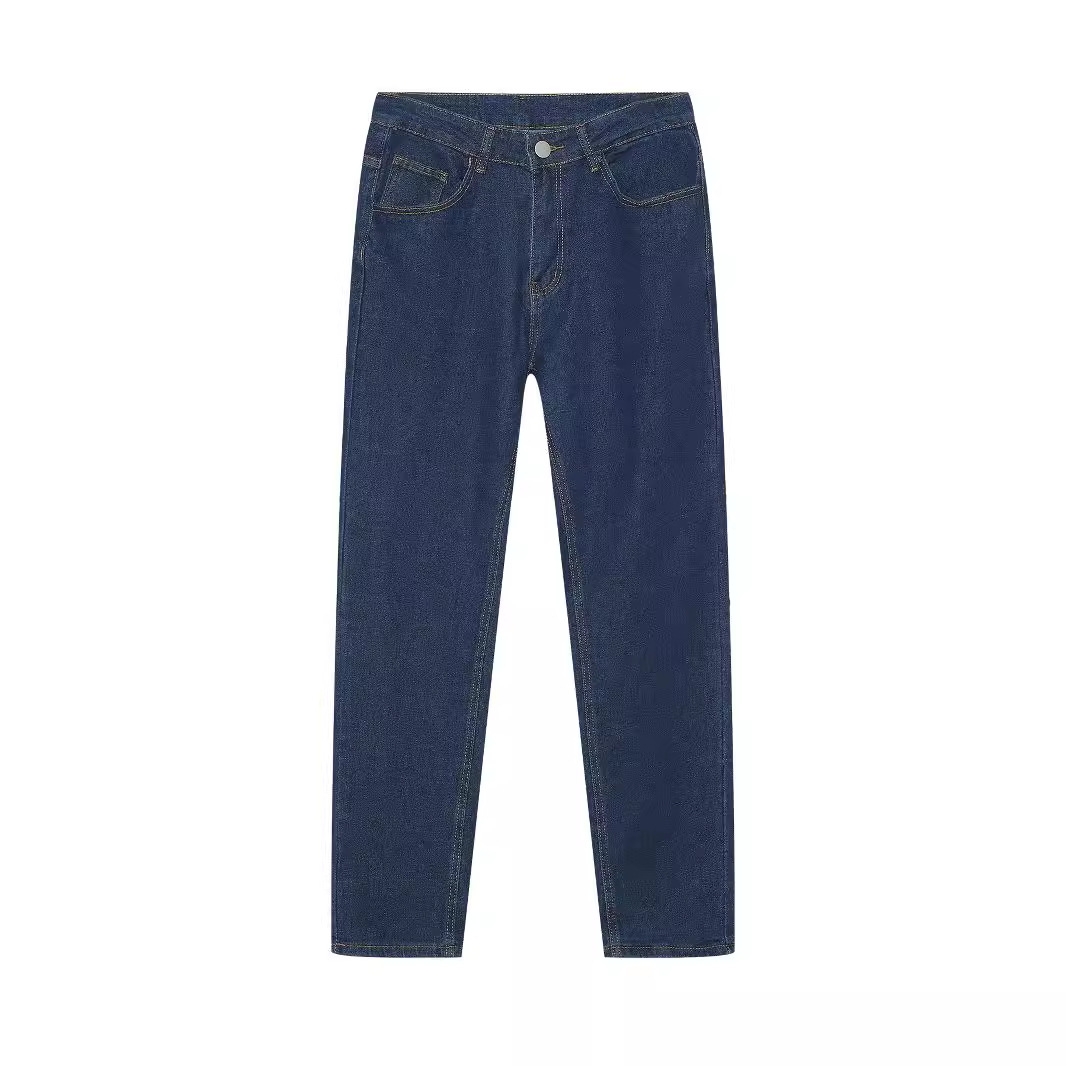 Elastic Denim Men's Pants Smal - Street Fashion Europe 评论和价格