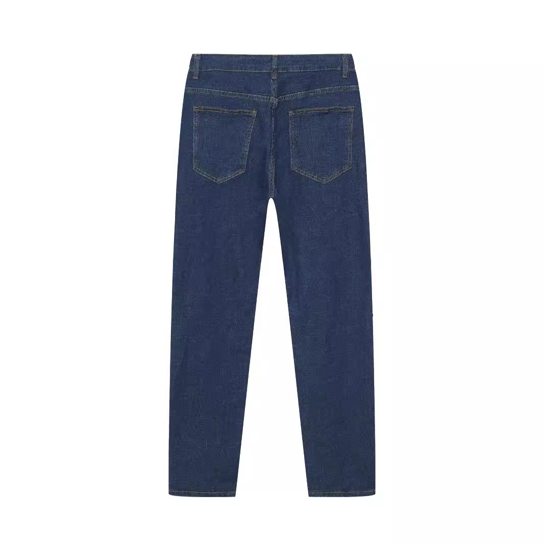 Elastic Denim Men's Pants Smal - Street Fashion Europe 评论和价格