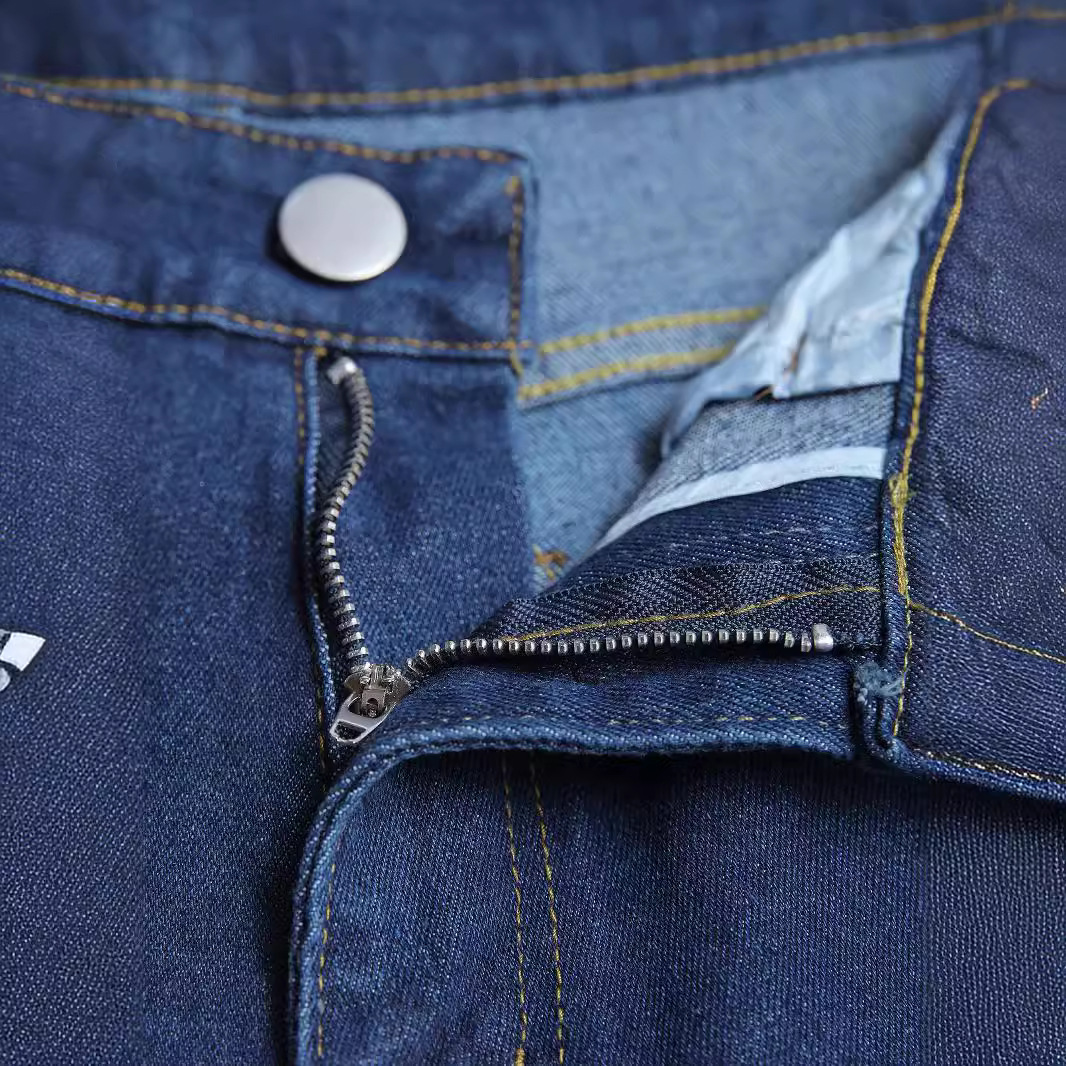 Elastic Denim Men's Pants Smal - Street Fashion Europe 评论和价格