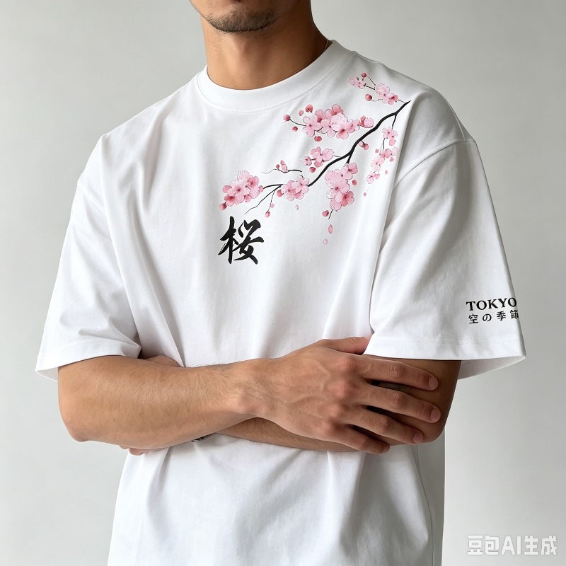 Sakura Tokyo Men’s Floral Kanj - Street Fashion Asian Men 评论和价格