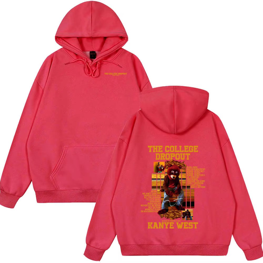 Rapper Kanye West The College  - Graphic Hoodie Streetwear 评论和价格