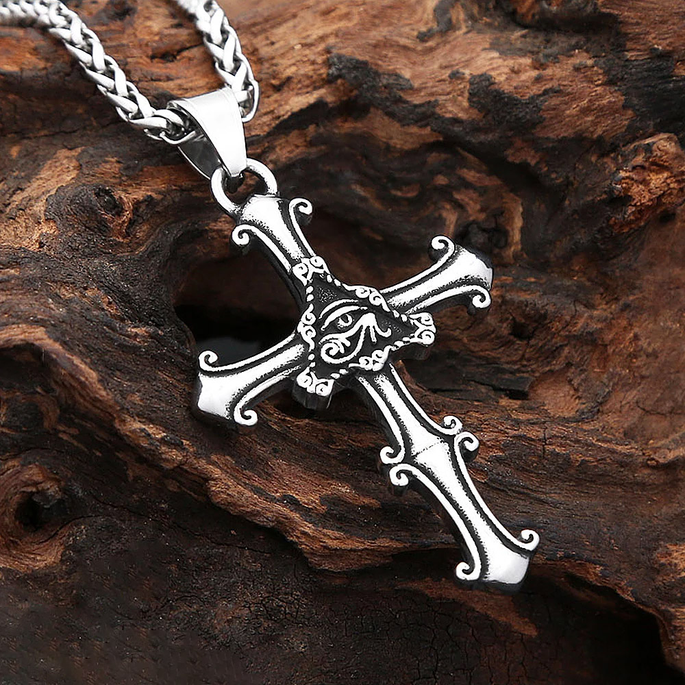 Gothic All Seeing Eye Cross Pe - Street Fashion Egypt 评论和价格