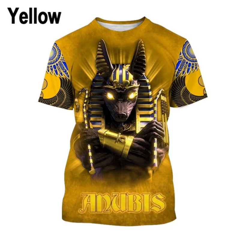 3D Printed Pharaoh Anubis T-Sh - Street Fashion Egypt 评论和价格