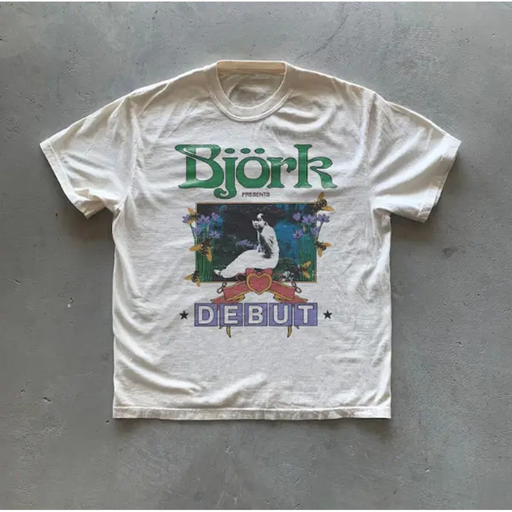 Y2k Bjork Debut T-Shirt, Vinta - Street Fashion Magazine 评论和价格