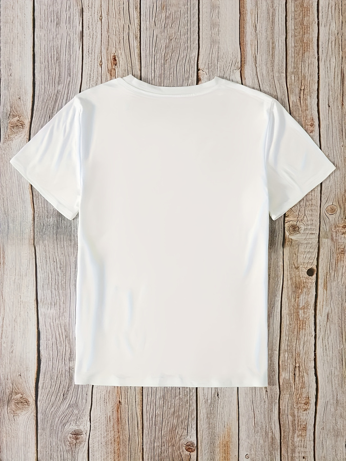 Cartoon Donut Print T-shirt, S - Street Fashion Trends 2025 评论和价格