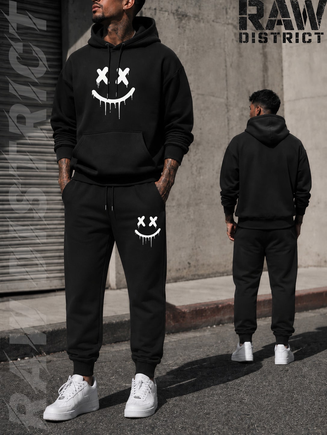 Men's Hoodie And Sweatpants Se - Graphic Hoodie Streetwear 评论和价格