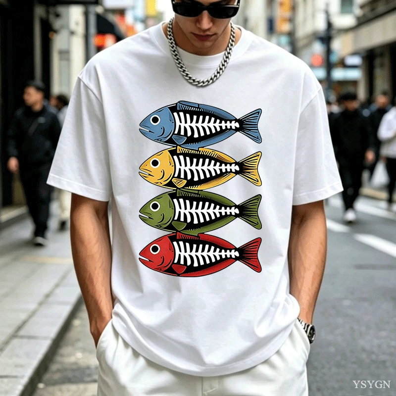 Mens Cotton Tee Retro Color Fi - Street Fashion For Short Guys 评论和价格