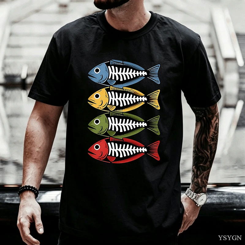 Mens Cotton Tee Retro Color Fi - Street Fashion For Short Guys 评论和价格