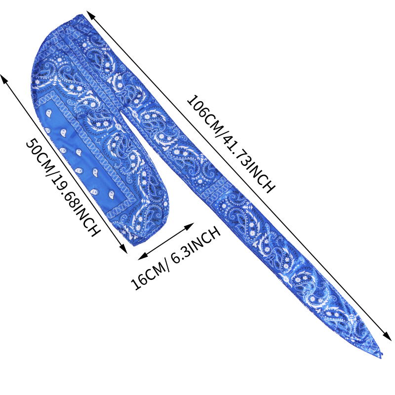 Amoeba Print Silky Durag Banda - Street Fashion Hijab 评论和价格