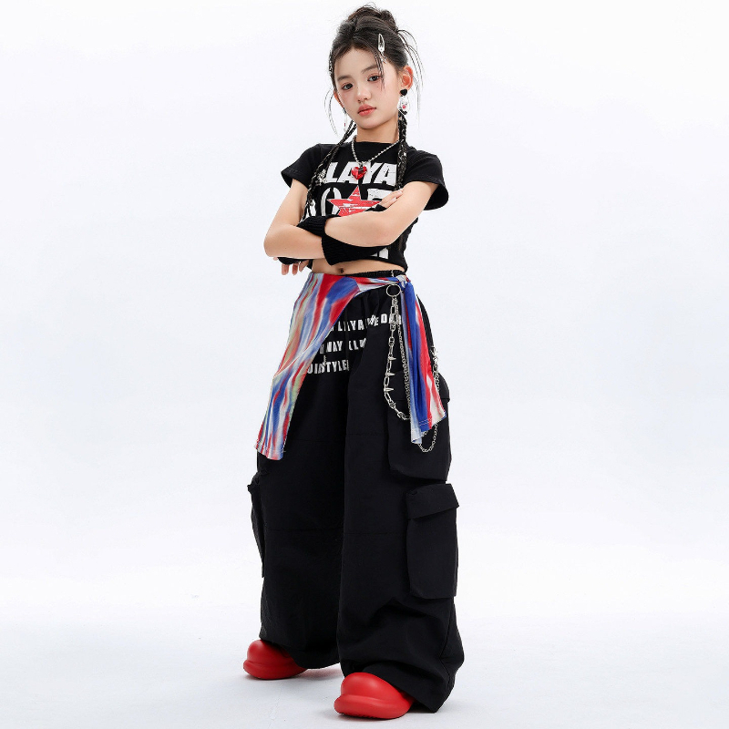 Girls Hip Hop Costume Street D - Street Fashion Outfit Girl 评论和价格