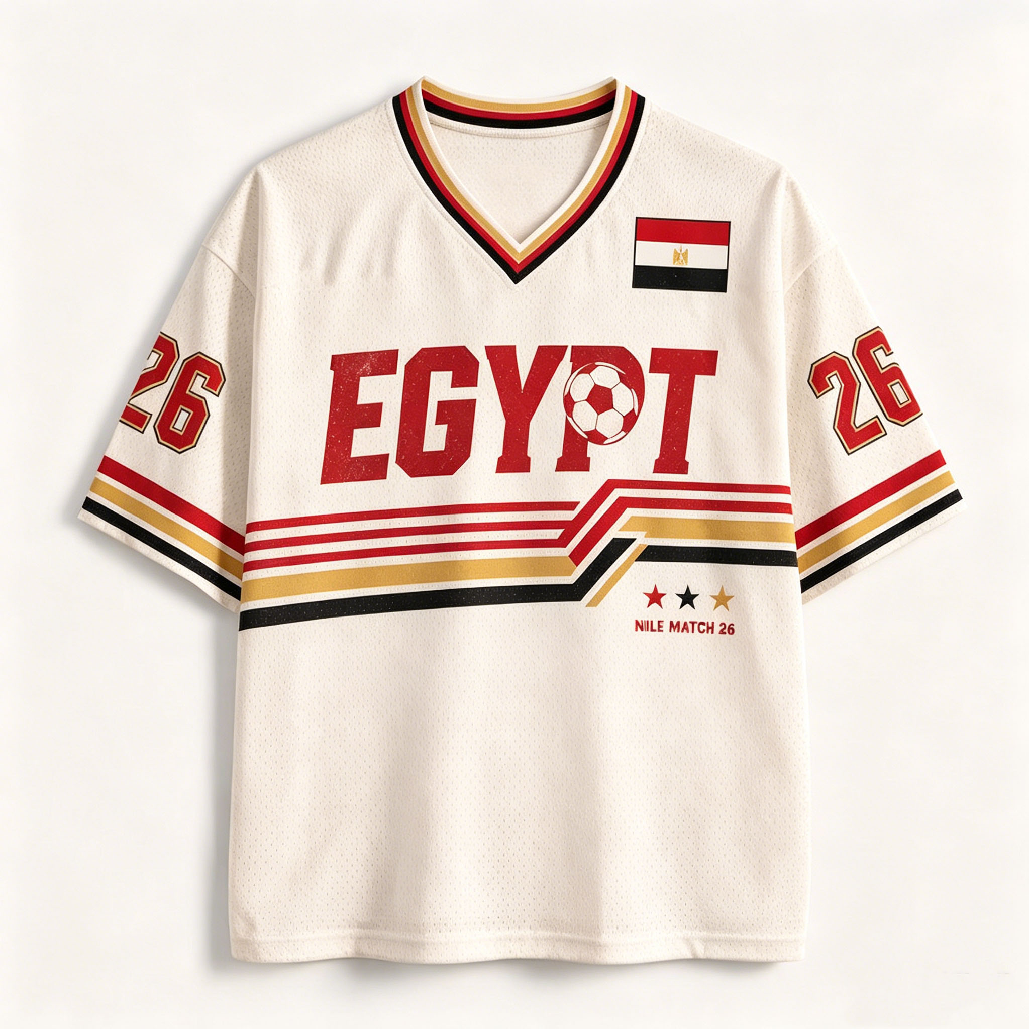 2026 Egypt jersey retro V-neck - Street Fashion Egypt 评论和价格